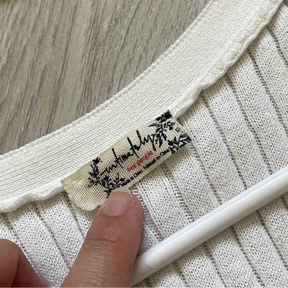 Free People Tank Top saturday morning crop sleeveless womens White (xsmall) - Picture 2 of 6